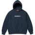 Supreme Swarovski Motion Logo Hooded Sweatshirt - Navy (front)