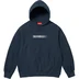 Supreme Swarovski Motion Logo Hooded Sweatshirt - Navy (front)