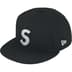Supreme Swarovski S Logo New Era - Black (front)