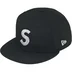 Supreme Swarovski S Logo New Era - Black (front)
