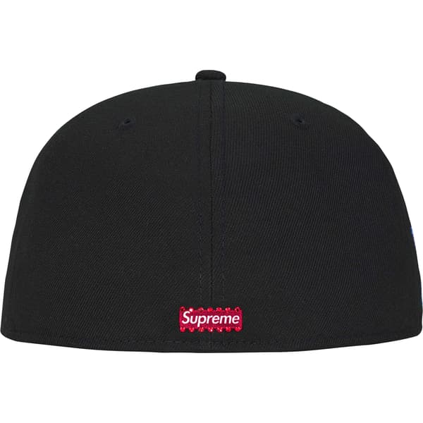 Supreme Swarovski S Logo New Era - Black (front)