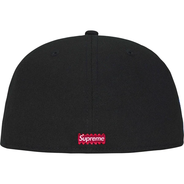 Supreme Swarovski S Logo New Era - Black (front)