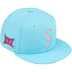 Supreme Swarovski S Logo New Era - Light Blue (front)