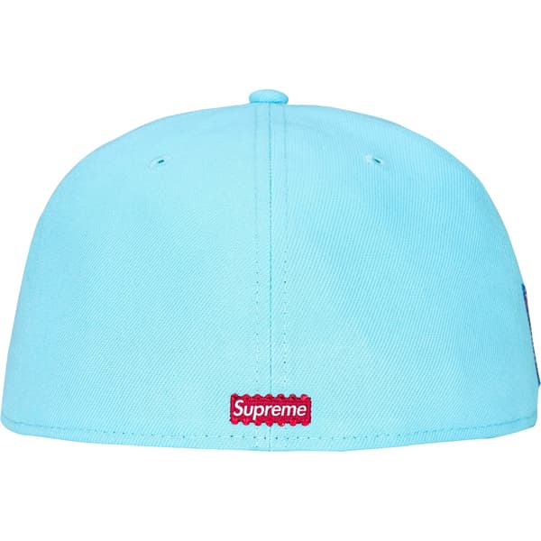 Supreme Swarovski S Logo New Era - Light Blue (front)