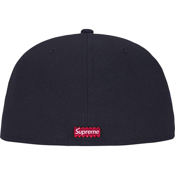 Supreme Swarovski S Logo New Era - Navy (front)