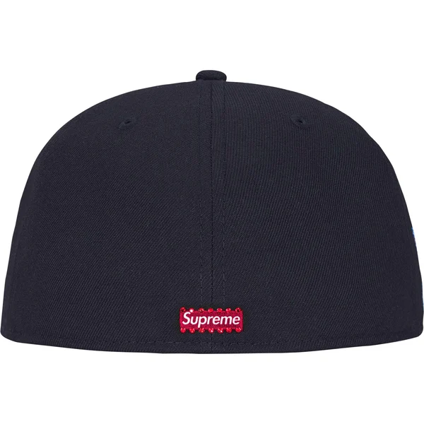 Supreme Swarovski S Logo New Era - Navy (front)