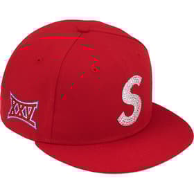 Supreme Swarovski S Logo New Era Red