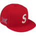 Supreme Swarovski S Logo New Era - Red (front)