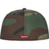 Supreme Swarovski S Logo New Era - Woodland Camo (front)