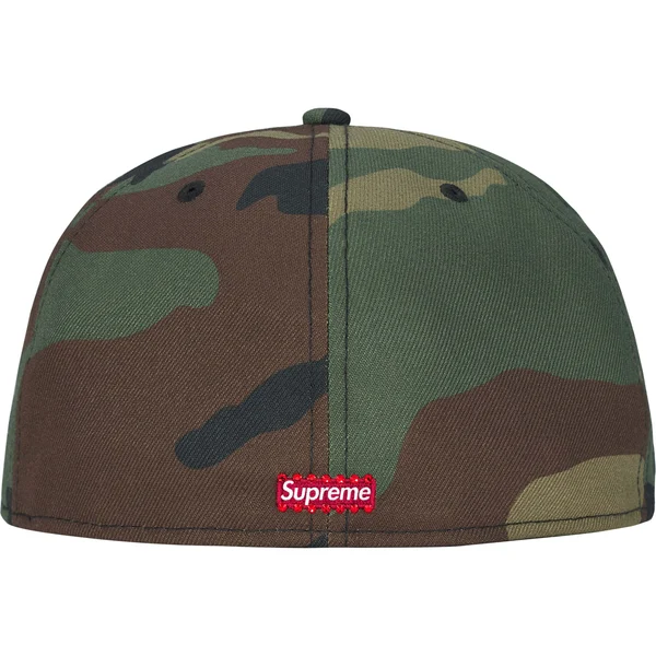 Supreme Swarovski S Logo New Era - Woodland Camo (front)