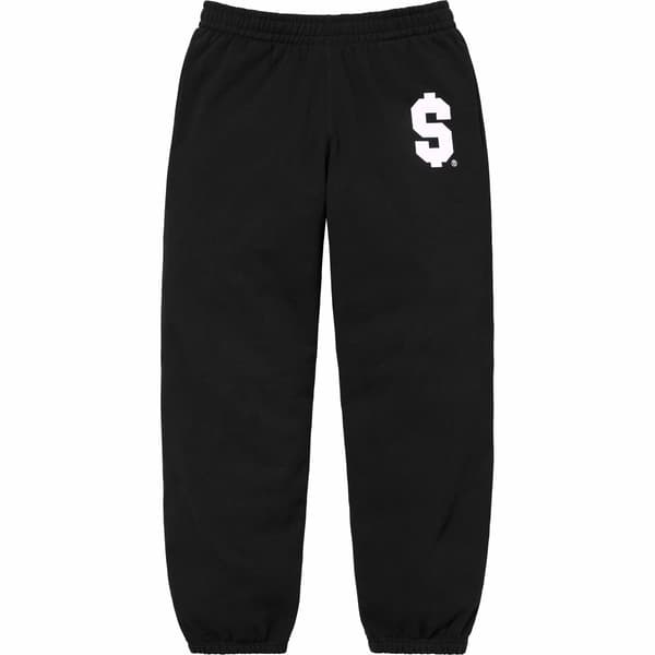 Supreme $ Sweatpant - Black (front)