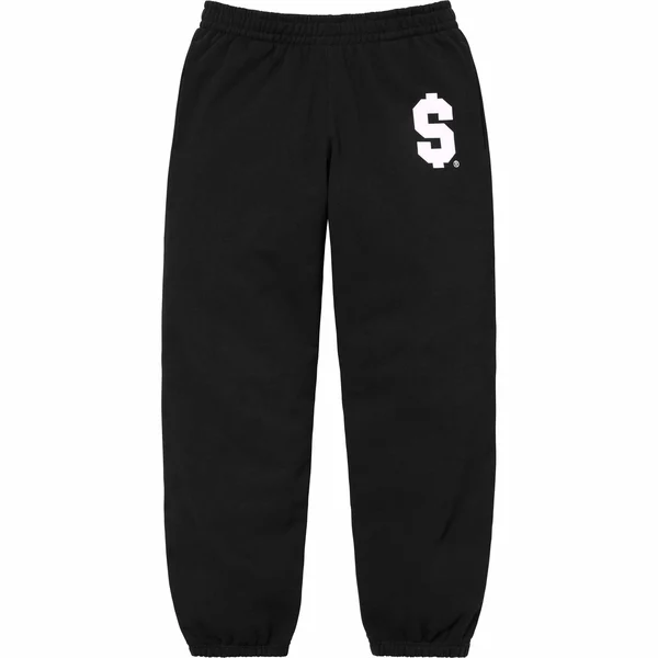 Supreme $ Sweatpant - Black (front)