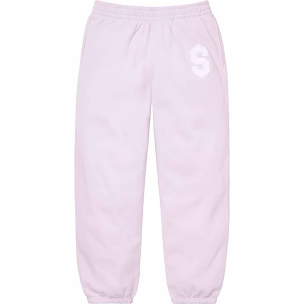 Supreme $ Sweatpant - Light Purple (front)