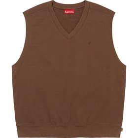 Supreme Sweatshirt Vest Brown