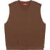 Supreme Sweatshirt Vest - Brown (front)
