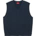 Supreme Sweatshirt Vest - Navy (front)