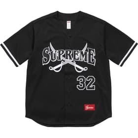 Supreme Swords Baseball Jersey Black