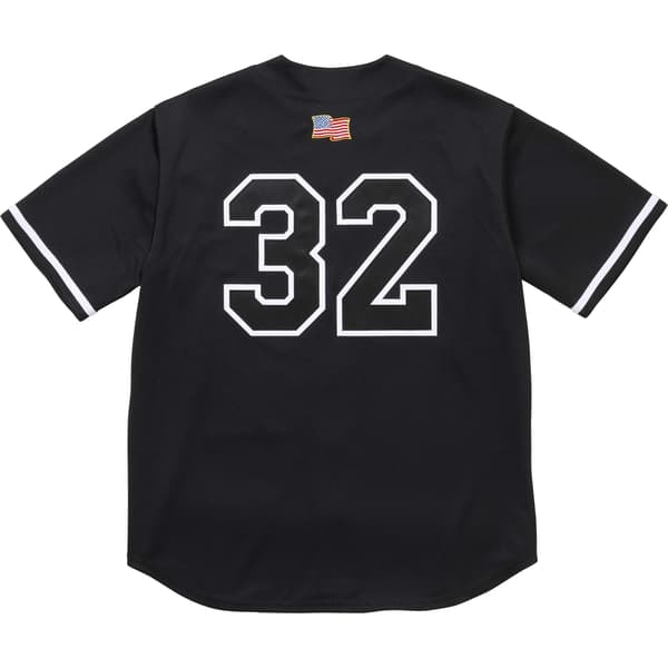 Supreme Swords Baseball Jersey - Black (front)