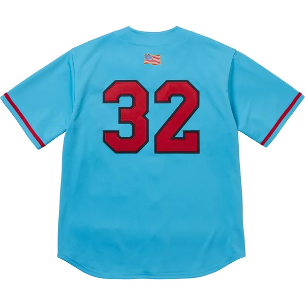 Supreme Swords Baseball Jersey - Blue (front)