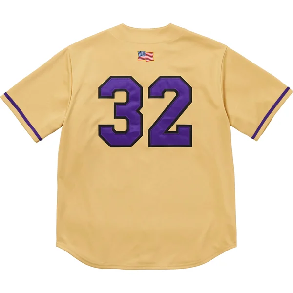 Supreme Swords Baseball Jersey - Gold (front)