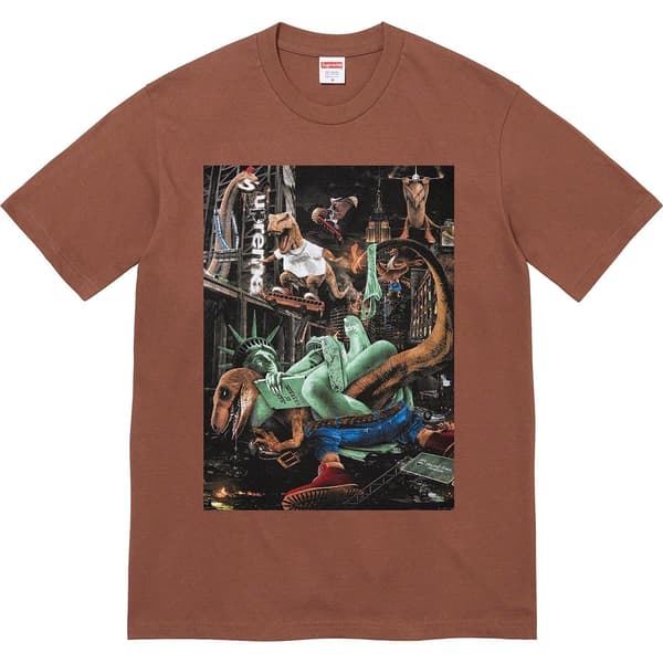 Supreme T-Rex Tee - Brown (front)