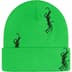 Supreme Tag Beanie - Lime (front)