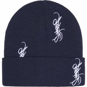 Supreme Tag Beanie Navy