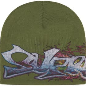 Supreme Tag Beanie Olive