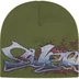 Supreme Tag Beanie - Olive (front)
