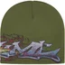 Supreme Tag Beanie - Olive (front)