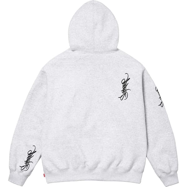 Supreme Tag Hooded Sweatshirt - Ash Grey (front)