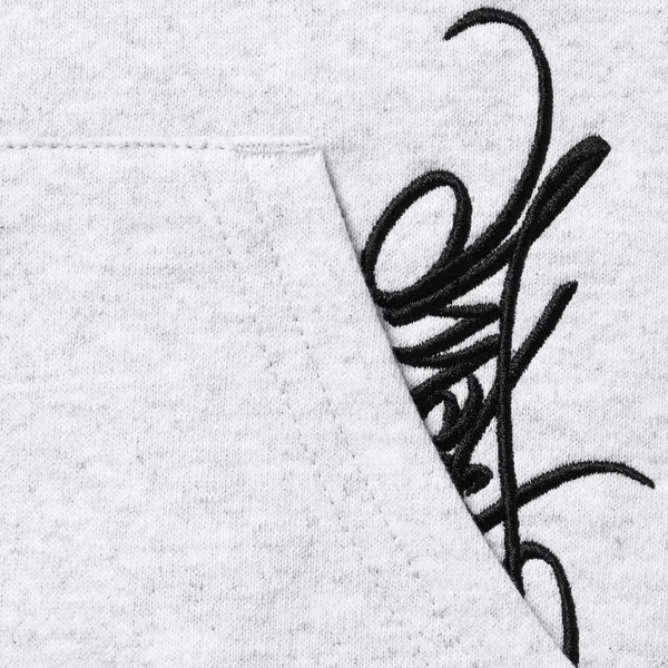 Supreme Tag Hooded Sweatshirt - Ash Grey (front)