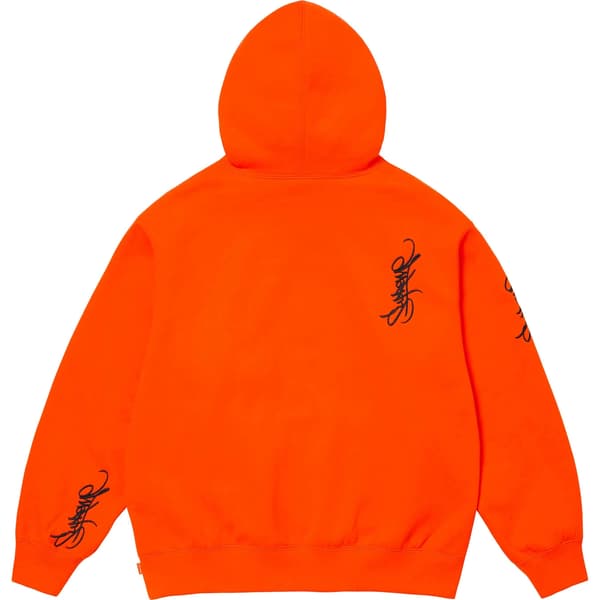Supreme Tag Hooded Sweatshirt - Bright Orange (front)