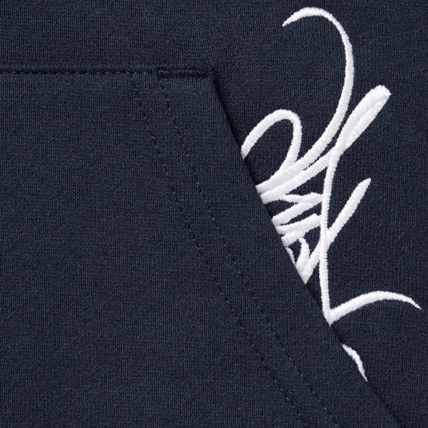 Supreme Tag Hooded Sweatshirt - Navy (front)