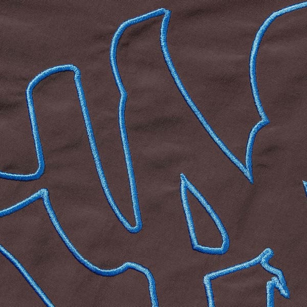 Supreme Tag Nylon Short - Brown (front)