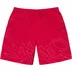 Supreme Tag Nylon Short - Red (front)