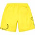 Supreme Tag Nylon Short - Yellow (front)