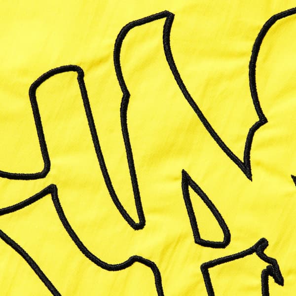 Supreme Tag Nylon Short - Yellow (front)