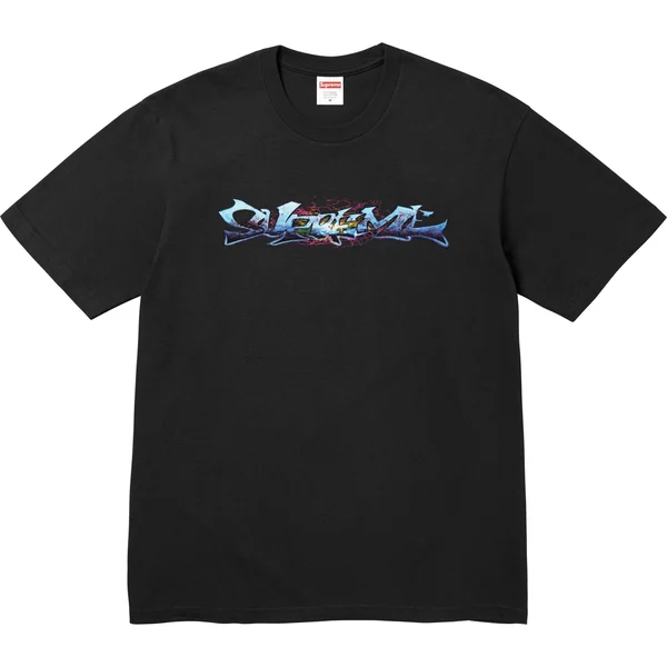 Supreme Tag Tee - Black (front)