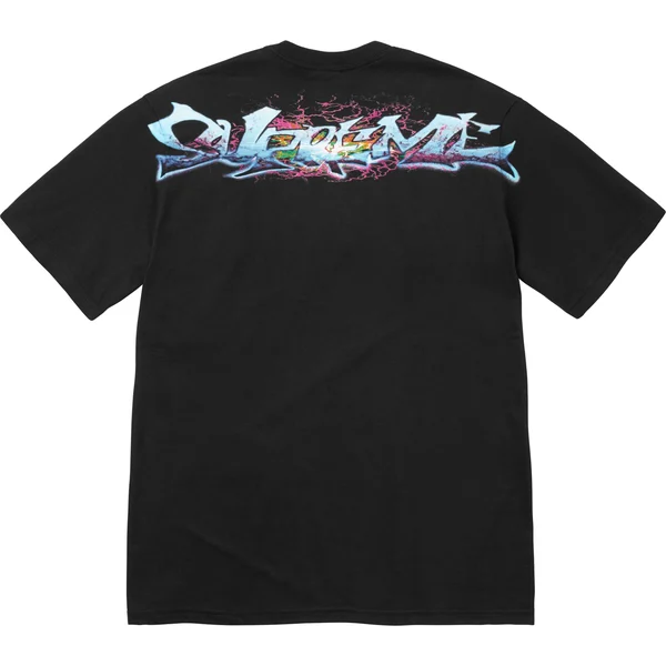 Supreme Tag Tee - Black (front)