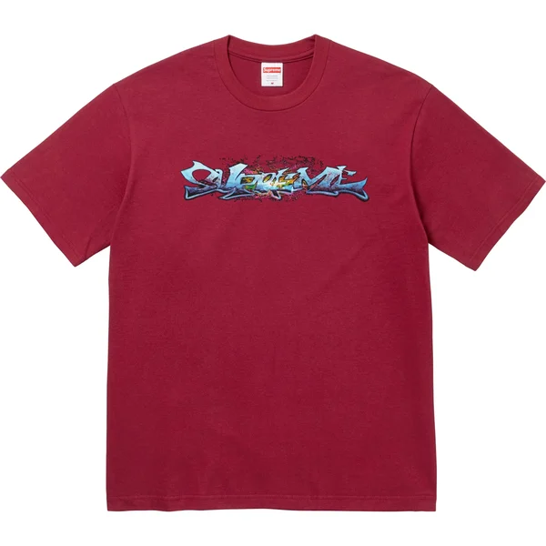 Supreme Tag Tee - Cardinal (front)