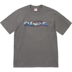 Supreme Tag Tee Charcoal