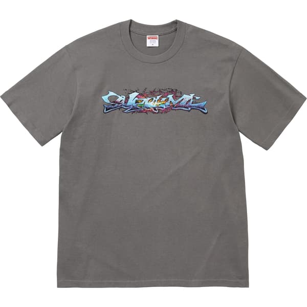 Supreme Tag Tee - Charcoal (front)