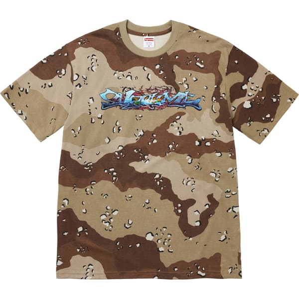 Supreme Tag Tee - Chocolate Chip Camo (front)