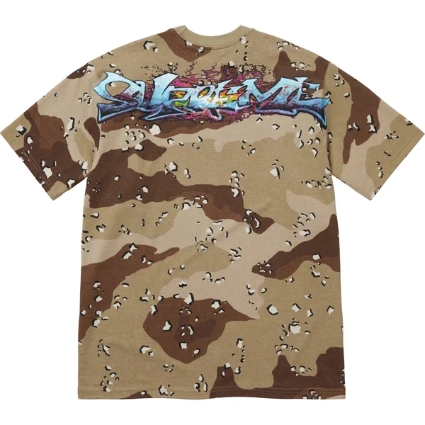Supreme Tag Tee - Chocolate Chip Camo (front)