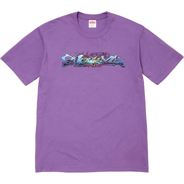 Supreme Tag Tee - Purple (front)
