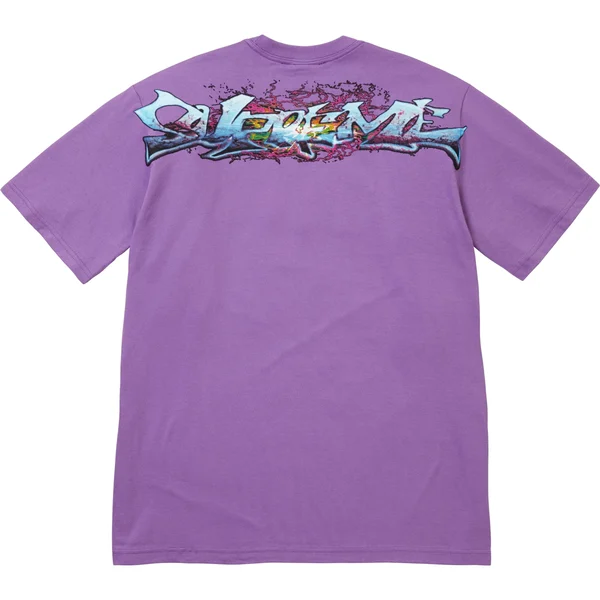 Supreme Tag Tee - Purple (front)