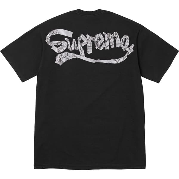 Supreme Tape Tee - Black (front)