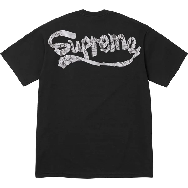 Supreme Tape Tee - Black (front)