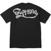 Supreme Tape Tee - Black (front)